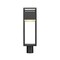 Z-Lite Barwick 1 Light Outdoor Post Mount Fixture, Black & Etched 585PHMR-BK-LED - alternate 2